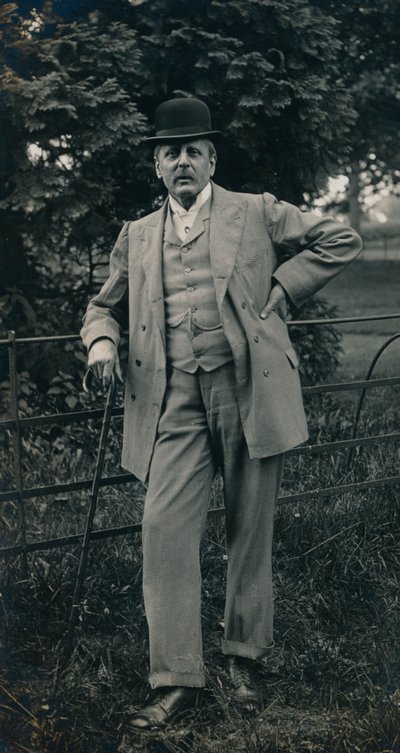 Pán v obleku a buřince c1910 od Unbekannt