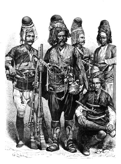 Skupina Zeibeků, Malá Asie, 1895 od Unbekannt