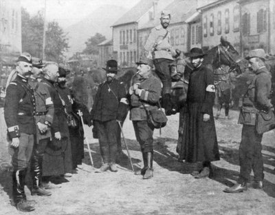 Skupina vojenských kaplanů, první světová válka, 1914 od Unbekannt