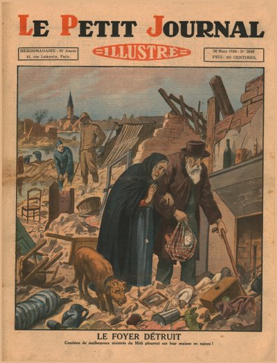 Dům zničen, 1930. od Unbekannt