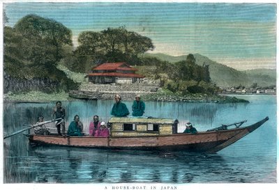 Obytný člun v Japonsku, 1888 od Unbekannt