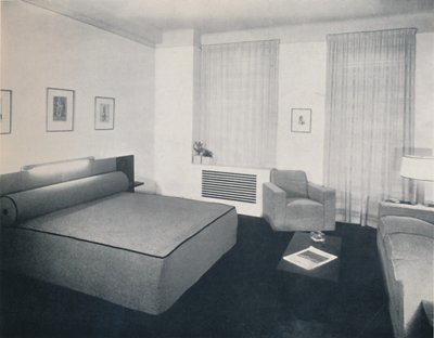 Mužská ložnice navržená Robertem Hellerem Inc., New York, 1936 od Unbekannt