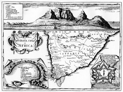 Mapa mysu Dobré naděje, Jižní Afrika, 1719 1931 od Unbekannt