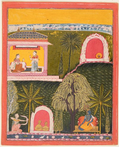Stránka ze série Rasikapriya, c. 1660. od Unbekannt