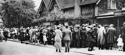 Fronta do zoo na státní svátek, Londýn, 1926-1927 od Unbekannt