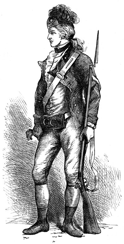 Skutečný americký puškař, c1776-1780 c1880 od Unbekannt