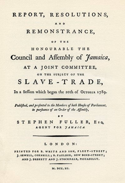Demonstrace předmětu obchodu s otroky, 1789 1965 od Unbekannt