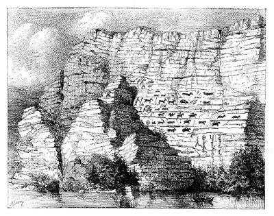 Skalní nápis na břehu řeky Jenisej, 1895 od Unbekannt