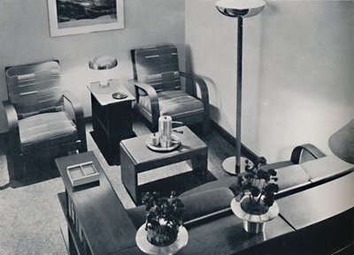Část obývacího pokoje, 1936 od Unbekannt