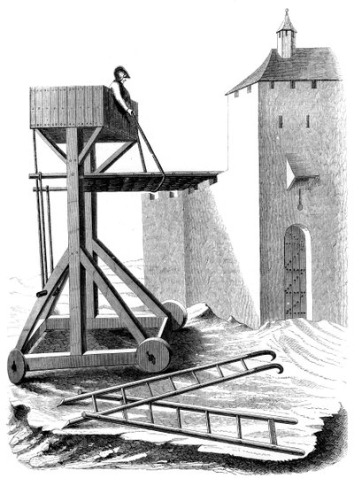 Obležení útočná plošina, 15. století 1849 od Unbekannt