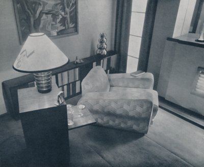 Malý pokoj navržený a zařízený Michaelem Dawnem, Bedford, Anglie, 1935 od Unbekannt