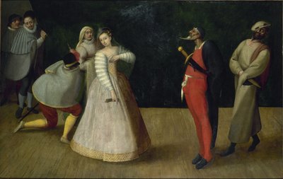 Soubor italských komiků I Gelosi, c. 1580. od Unbekannt