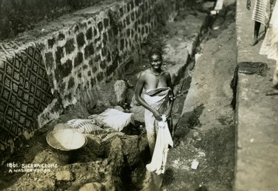 Pračka, Sierra Leone, 20. století od Unbekannt