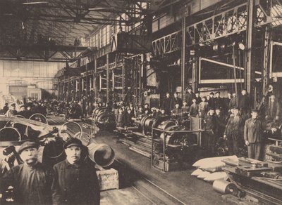 Dílna továrny Putilov, ca. 1914 od Unbekannt