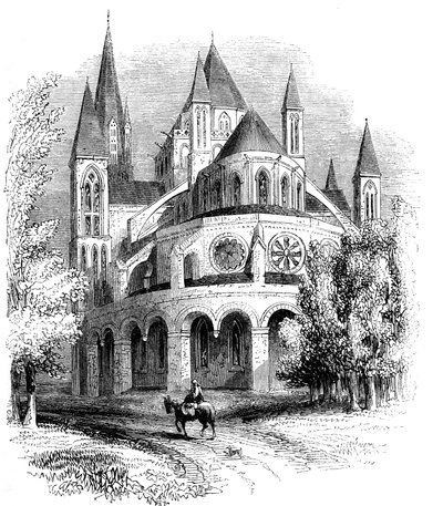 Abbaye aux Hommes, Caen, Normandie, Francie od Unbekannt