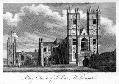 Abbey Church of St Peter, Westminster, Londýn, 1805 od Unbekannt