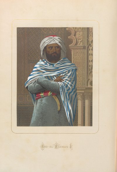 Abd al-Rahman I. Od: Slavní muži a ženy všech dob od Juana Landy, 1875-1877. od Unbekannt