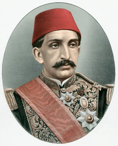 Abdul Hamid II 1842-1918, poslední sultán Turecka, c1880 od Unbekannt