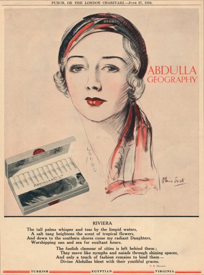 Zeměpis Abdully – Riviéra, 1934 od Unbekannt
