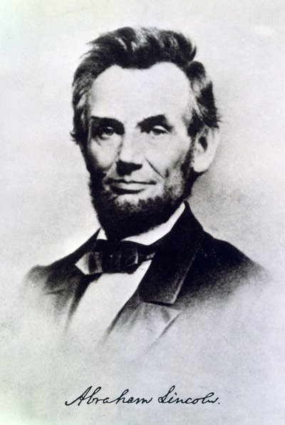 Abraham Lincoln, prezident USA, c1865 od Unbekannt