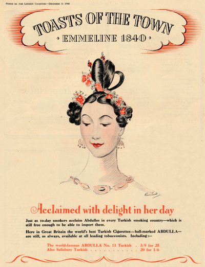 Ve své době oslavován s potěšením, Toasts of the Town - Emmeline 1840, 1940 od Unbekannt