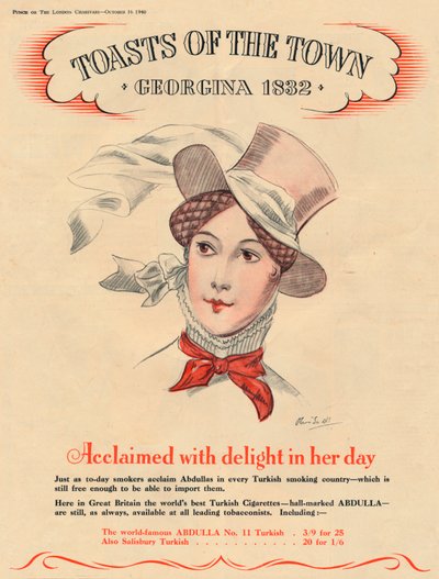 Ve své době oslavován s potěšením, Toasts of the Town - Georgina 1832, 1940 od Unbekannt