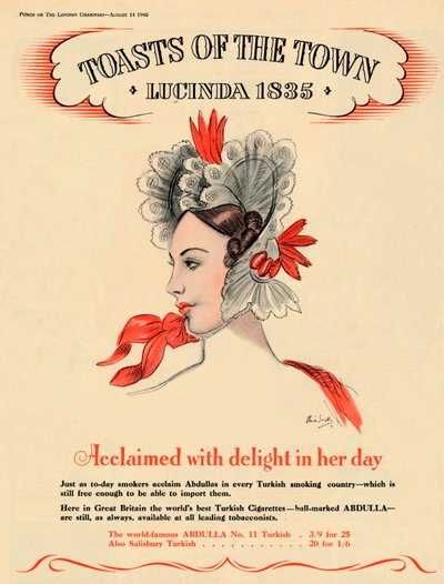 Ve své době oslavován s potěšením, Toasts of the Town - Lucinda 1835, 1940 od Unbekannt
