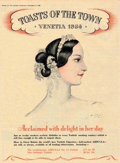 Ve své době oslavován s potěšením, Toasts of the Town - Venetia 1854, 1940 od Unbekannt