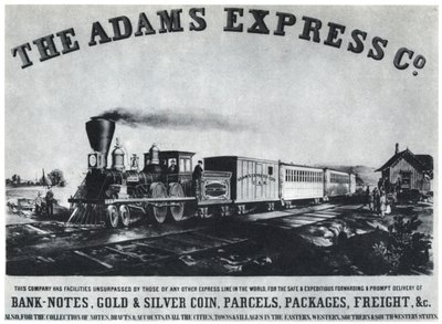 Reklama společnosti Adams Express, 60. léta 1954 od Unbekannt