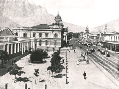 Adderley Street, s Commercial Exchange a Standard Bank, Kapské Město, Jižní Afrika, 1895. od Unbekannt