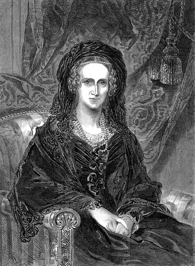Adelaide of Saxe-Coburg Meiningen 1792-1849, německá královna-choť Viléma IV., 1849 od Unbekannt