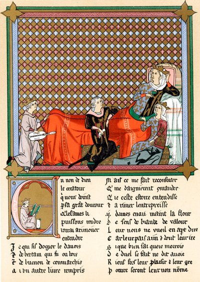 Adenet le Roi, „král minstrelů“, 13. století od Unbekannt