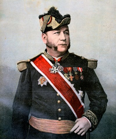 Admirál Humann, velitel francouzského námořnictva na Dálném východě, 1893 od Unbekannt