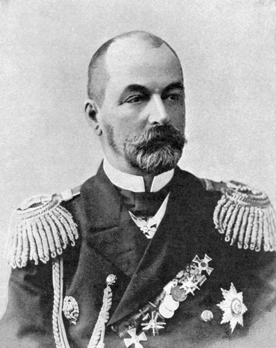Admirál Rožestvensky, ruský velitel, rusko-japonská válka, 1904-5 od Unbekannt