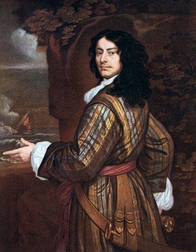 Admirál Sir John Harman, anglický námořní důstojník, 19. století od Unbekannt