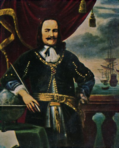 Admirál de Ruyter 1607-1676. - Gemälde von F. Bol, 1934. od Unbekannt