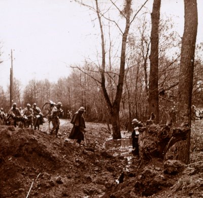 Postup na Ailette, severní Francie, c1918 od Unbekannt