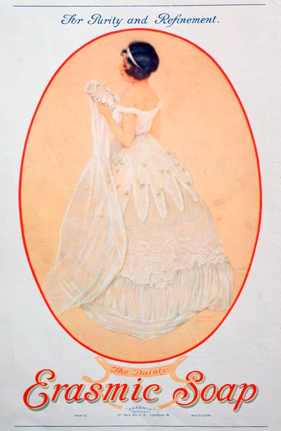 Reklama na mýdlo Erasmic, 1920 od Unbekannt