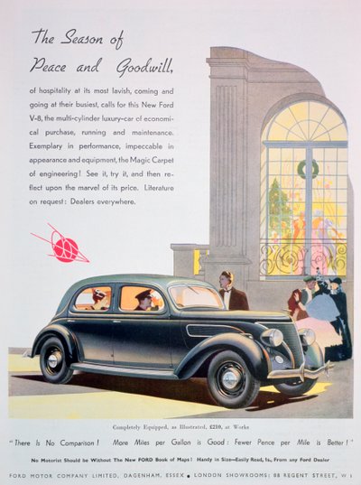 Reklama na vozy Ford, 1936 od Unbekannt
