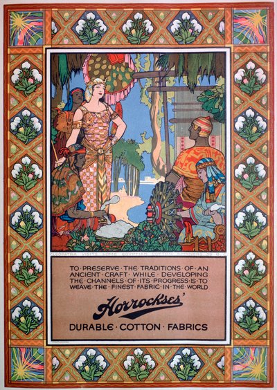 Reklama na látky Horrockses, 1920 od Unbekannt