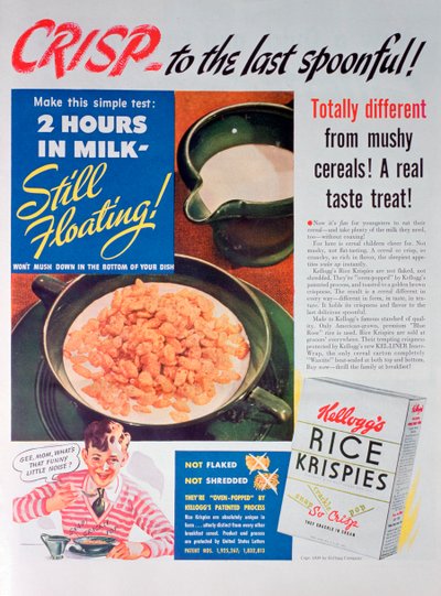 Reklama na Kelloggs Rice Krispies, 1939 od Unbekannt