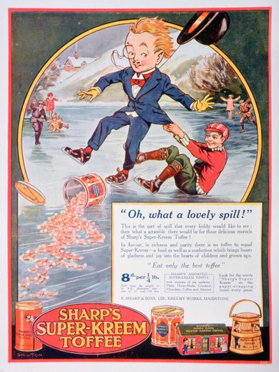 Reklama na Sharps Super-Kreem Toffee, 1923 od Unbekannt