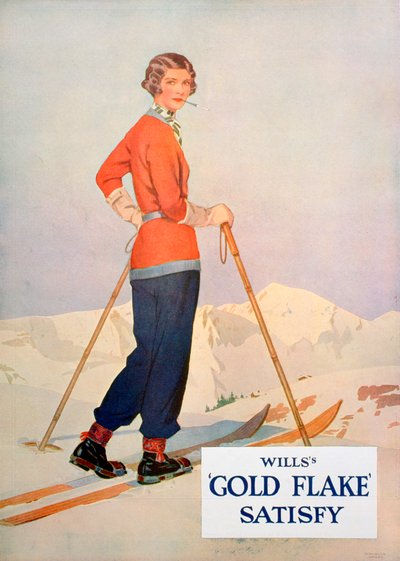 Reklama na cigarety Wills Gold Flake, 1930 od Unbekannt