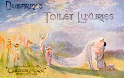 Reklama na Dubarrys Toilet Luxuries, vonící parfémem Golden Morn, 1922 od Unbekannt
