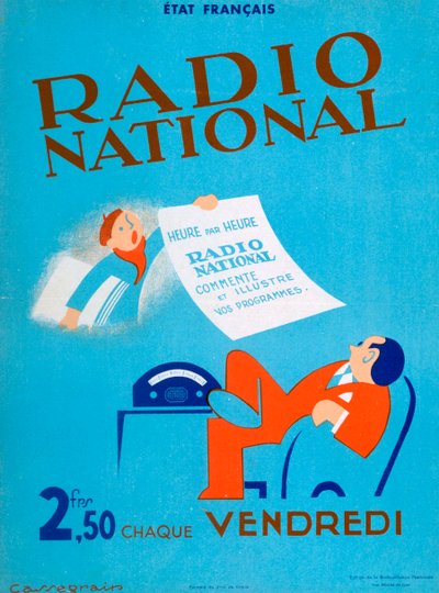 Reklama pro francouzské Radio National, 20. století od Unbekannt