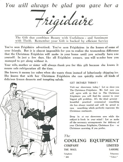 Reklama na chladničky Frigidaire, 1936. od Unbekannt