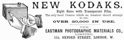 Reklama na fotoaparáty Kodak, 1890 od Unbekannt