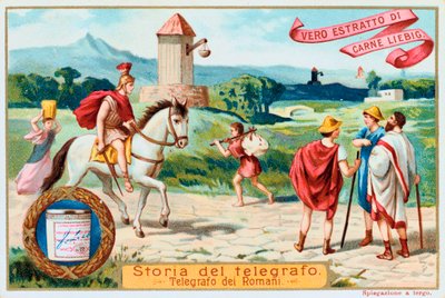 Letecký telegraf: starověké římské signální věže, c1900 od Unbekannt