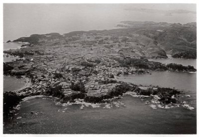 Letecký pohled na Oginohama, Japonsko, ze Zeppelinu, 1929 1933 od Unbekannt