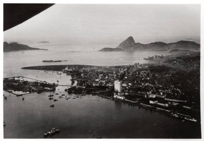Letecký pohled na Rio de Janeiro, Brazílie, ze Zeppelinu, 1930 1933 od Unbekannt
